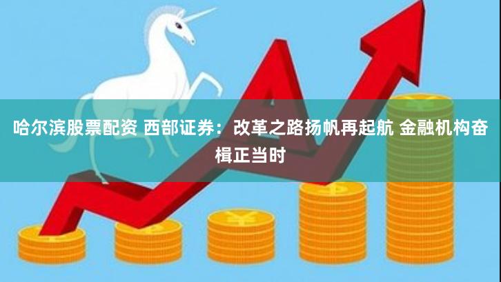 哈尔滨股票配资 西部证券：改革之路扬帆再起航 金融机构奋楫正当时