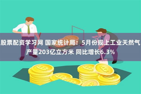 股票配资学习网 国家统计局：5月份规上工业天然气产量203亿立方米 同比增长6.3%
